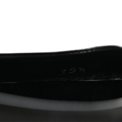 Prada Nappa Metallic Square Toe Ballerina Flats 35.5 Black 8 of 11