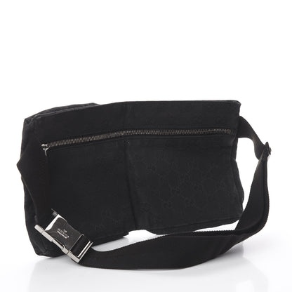 Gucci GG Monogram Double Pocket Belt Bag Black 2 of 7
