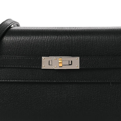 Hermes Chevre Chamkila Kelly Wallet To Go Black 7 of 11