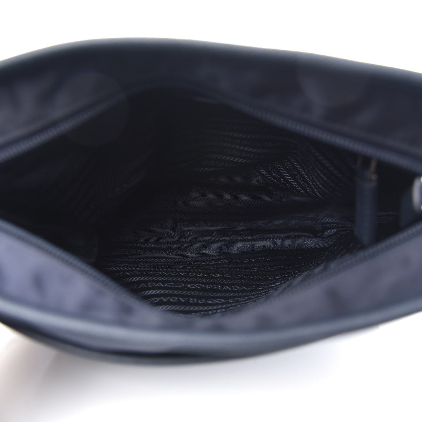 Tessuto Nylon Saffiano Flat Messenger Bag Baltico
