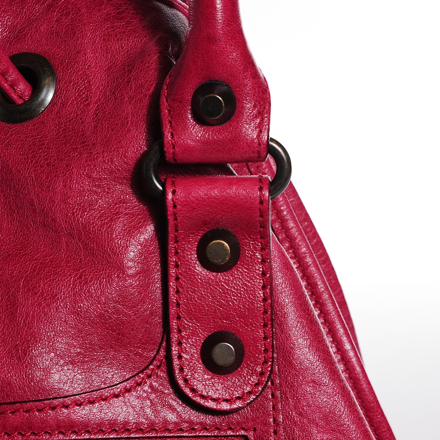 Balenciaga Agneau Classic Hardware Pompon Pourpre 8 of 14