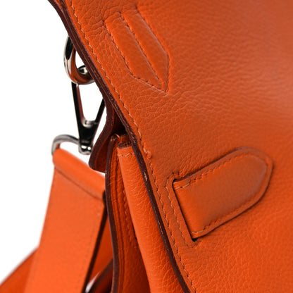 Hermes Taurillon Clemence Jypsiere 34 Orange 35 of 37