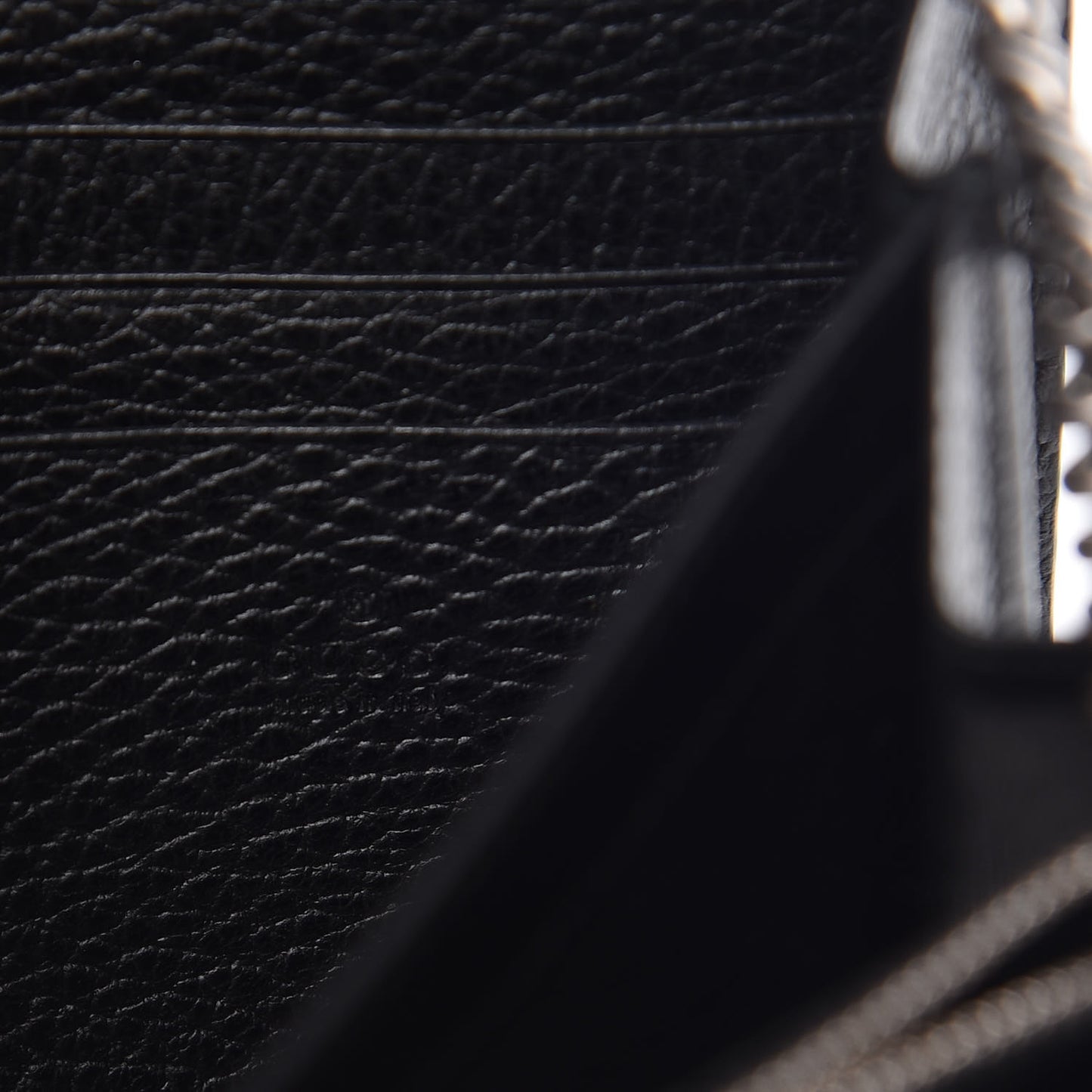 Calfskin Mini Dionysus Chain Wallet Black