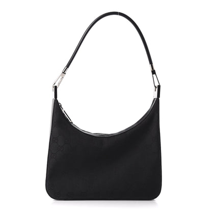 Gucci Monogram GG Clasp Hobo Black 1 of 9