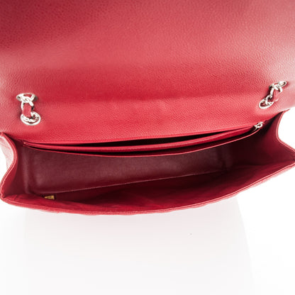 Chanel Caviar Quilted Maxi Single Flap Red 5 of 9