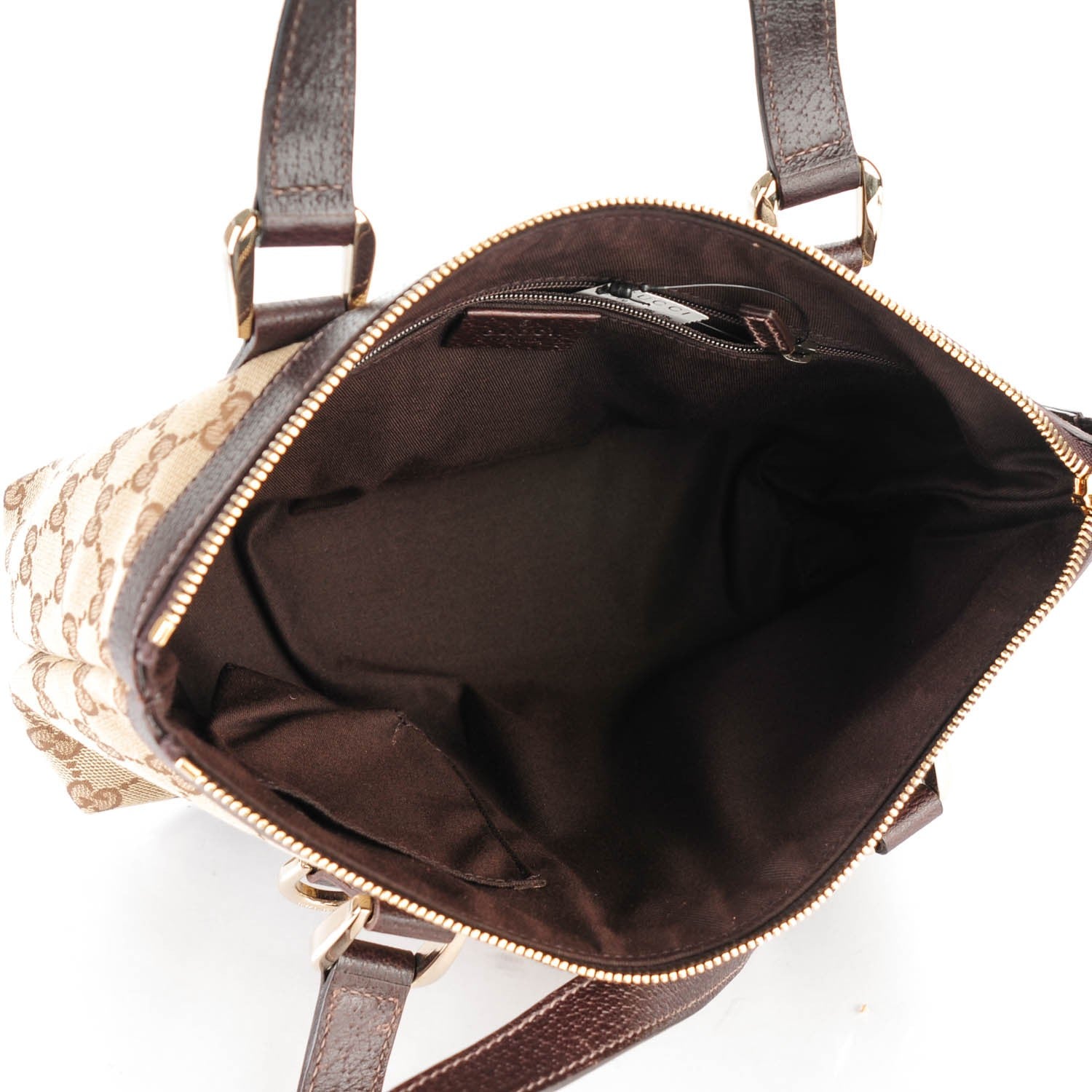 Gucci Monogram Small Abbey Tote Dark Brown 5 of 9
