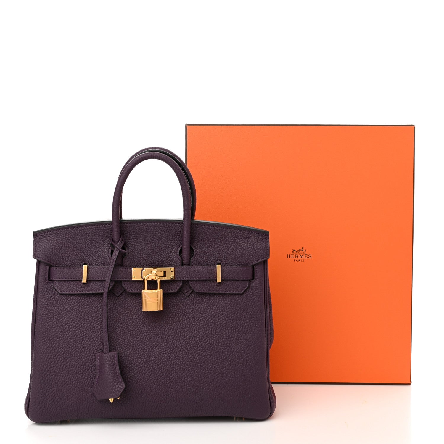 Hermes Togo Birkin 25 Cassis 11 of 11