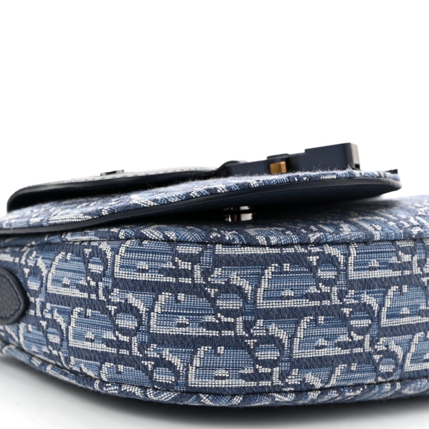 Christian Dior Oblique Saddle Messenger Pouch Blue 9 of 10