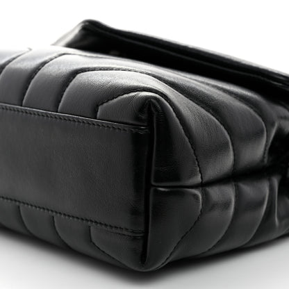 Saint Laurent Calfskin Y Quilted Monogram Toy Loulou Crossbody Bag Black 11 of 11