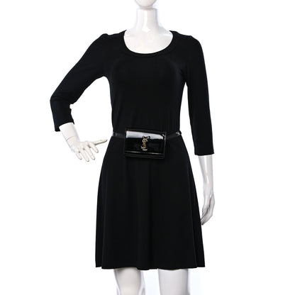 Saint Laurent Patent Monogram Kate Belt Bag Black 2 of 9