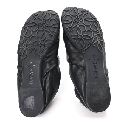 Loewe Lambskin Pebble Ballerina Flats 35 Black 6 of 8