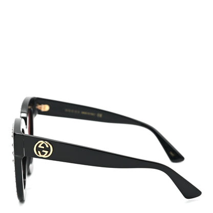 Gucci Acetate Stars Cat Eye Sunglasses GG0116S Black 3 of 7