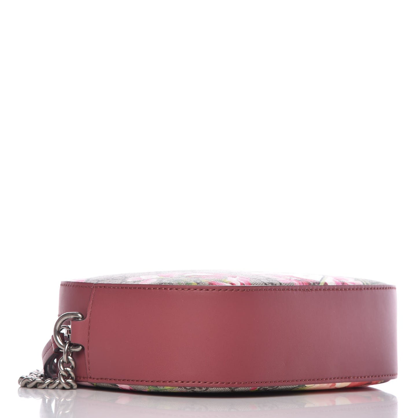GG Supreme Monogram Blooms Mini Chain Shoulder Bag Beige Multicolor Dry Rose