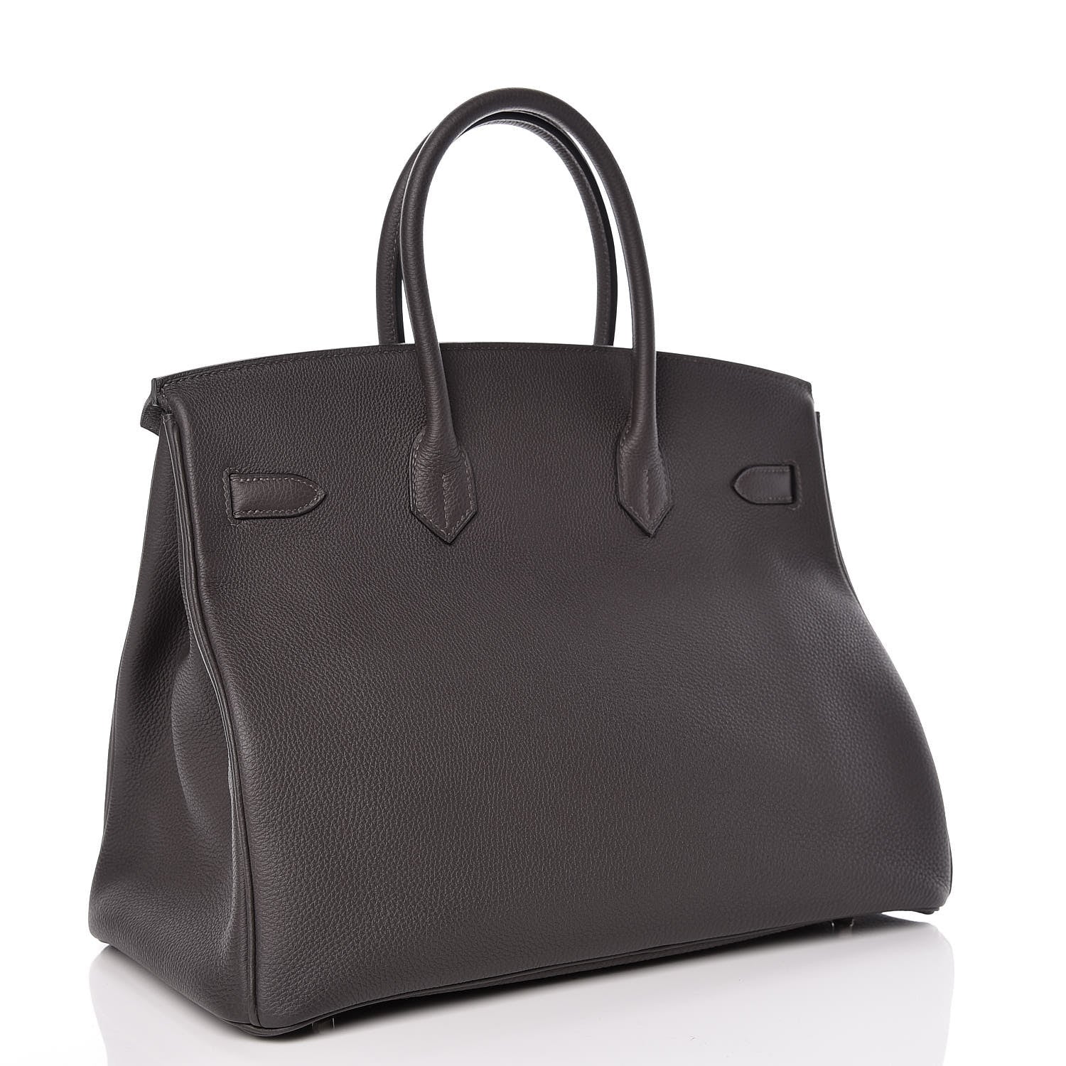 Celine Lambskin Bi-Cabas Grey Cognac 4 of 68