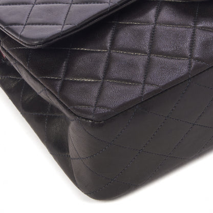 Chanel Lambskin Quilted Medium Double Flap Black 5 of 10