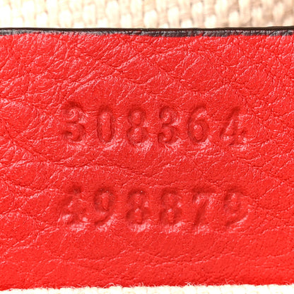 Gucci Pebbled Calfskin Small Soho Disco Bag Tabasco Red 7 of 14