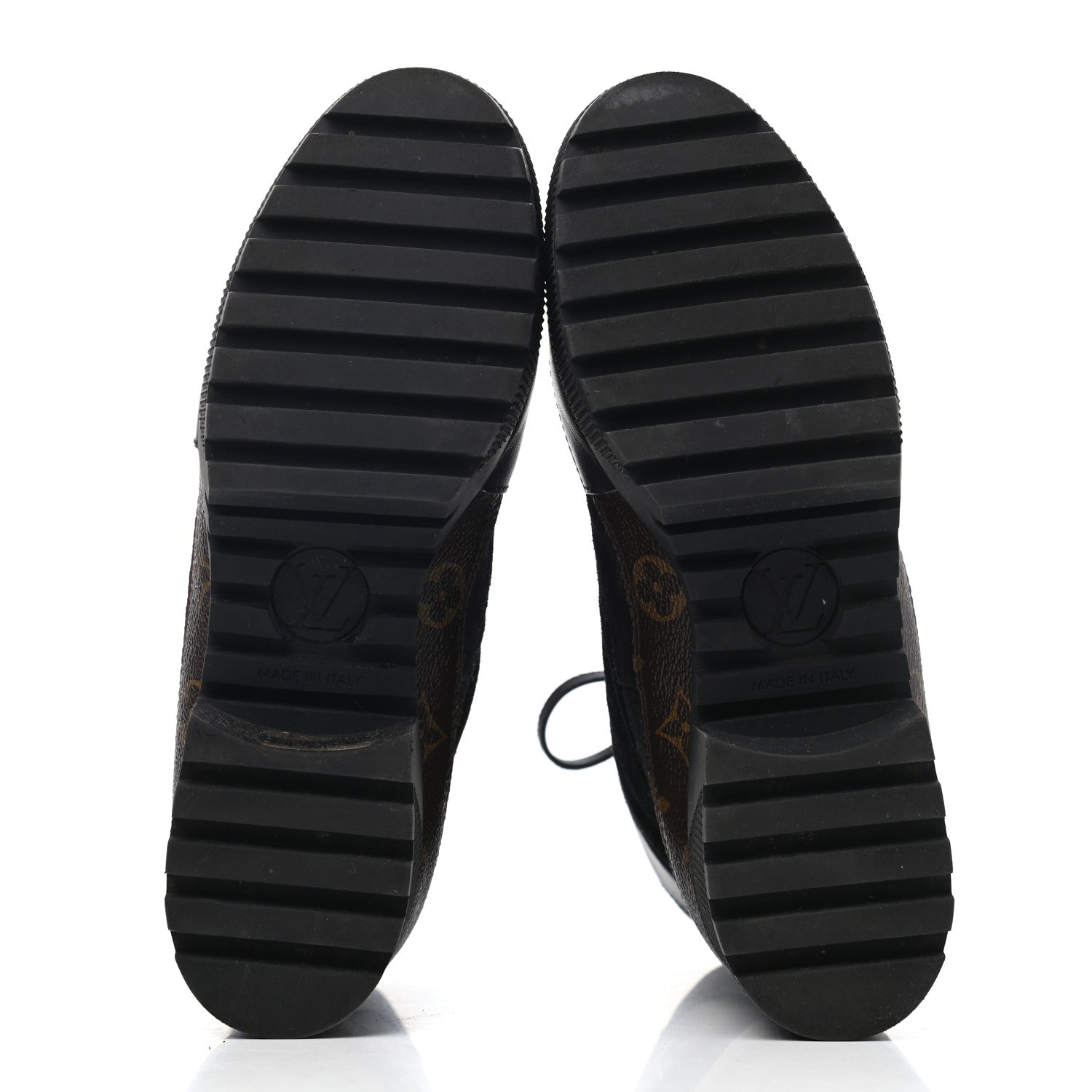 Louis Vuitton Suede Calfskin Monogram Laureate Platform Desert Boots 40 Black 4 of 4