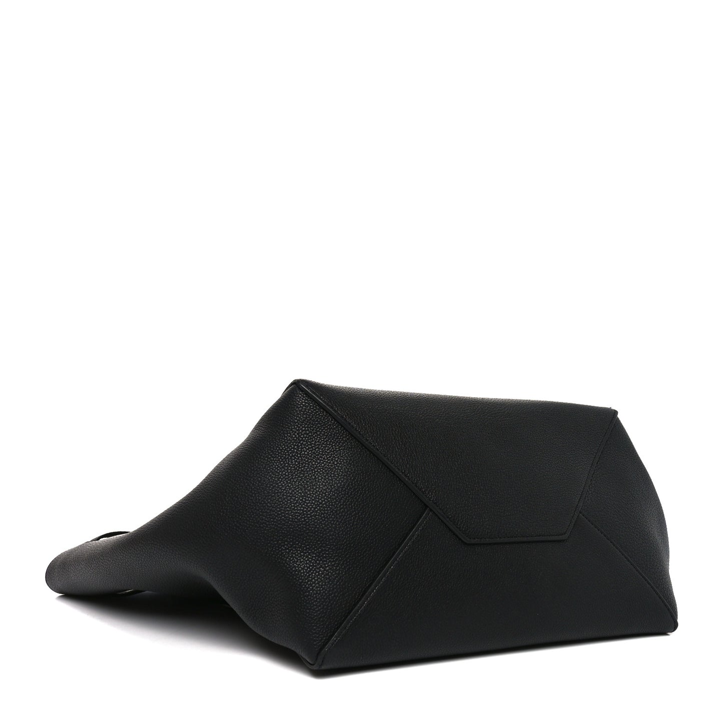 Soft Grained Calfskin Small Belt Cabas Phantom Black