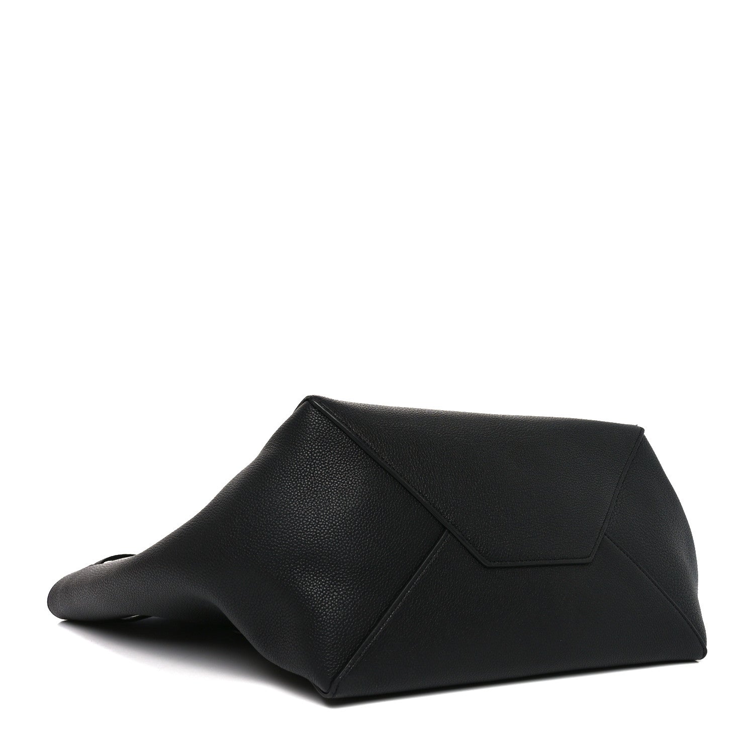 Celine Soft Grained Calfskin Small Belt Cabas Phantom Black 4 of 9