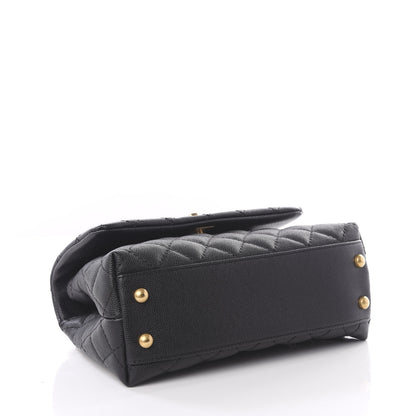 Chanel Caviar Quilted Mini Coco Handle Flap Black 3 of 10