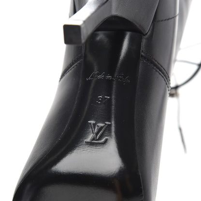Louis Vuitton Calfskin Janet Ankle Boots 37 Black 6 of 6