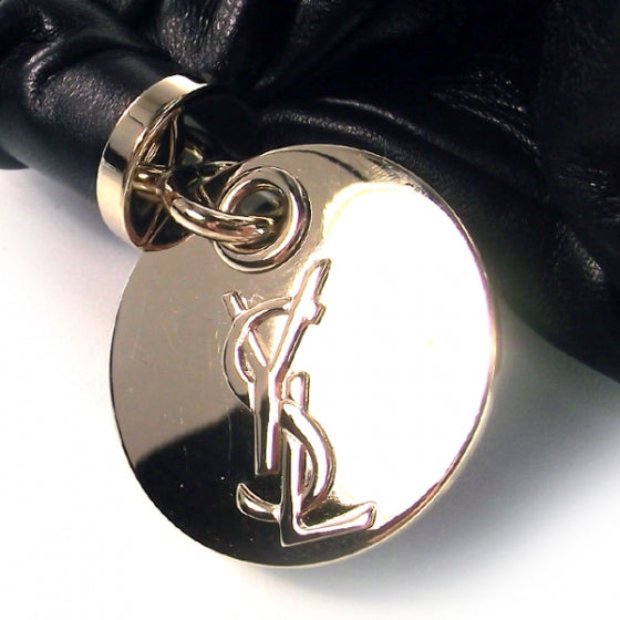 Saint Laurent Leather Hoop Rive Gauche 7 of 9