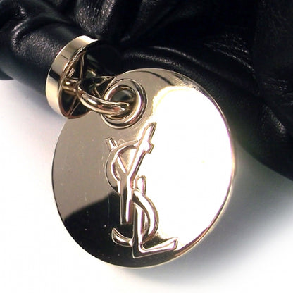 Saint Laurent Leather Hoop Rive Gauche 7 of 9