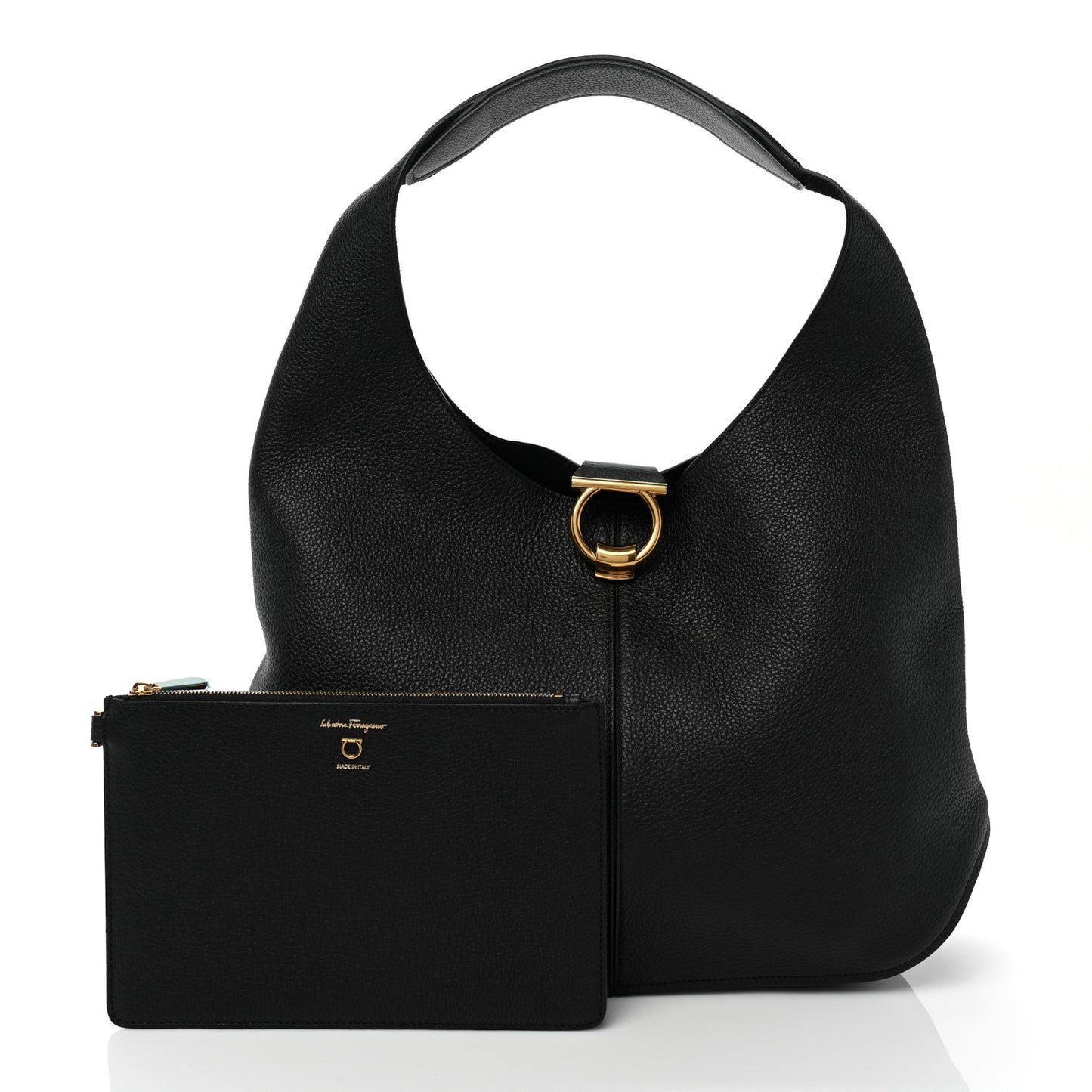 Calfskin Margot Hobo Black