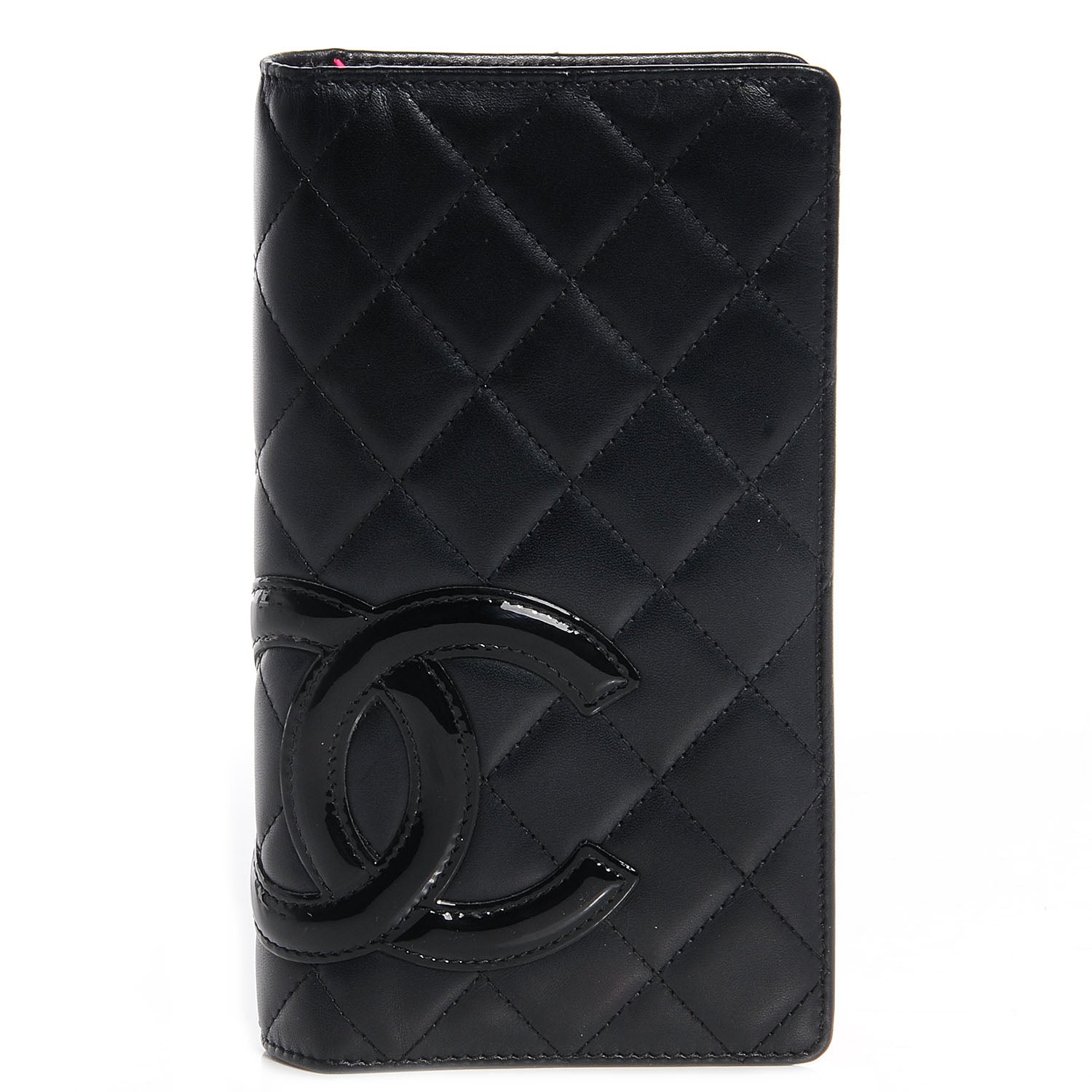 Chanel Calfskin Cambon Quilted Yen Wallet Black 1 of 10
