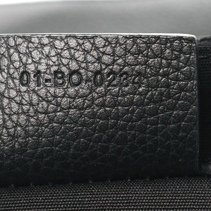 Christian Dior Oblique Jacquard Grained Calfskin Saddle Pouch With Strap Black 7 of 11