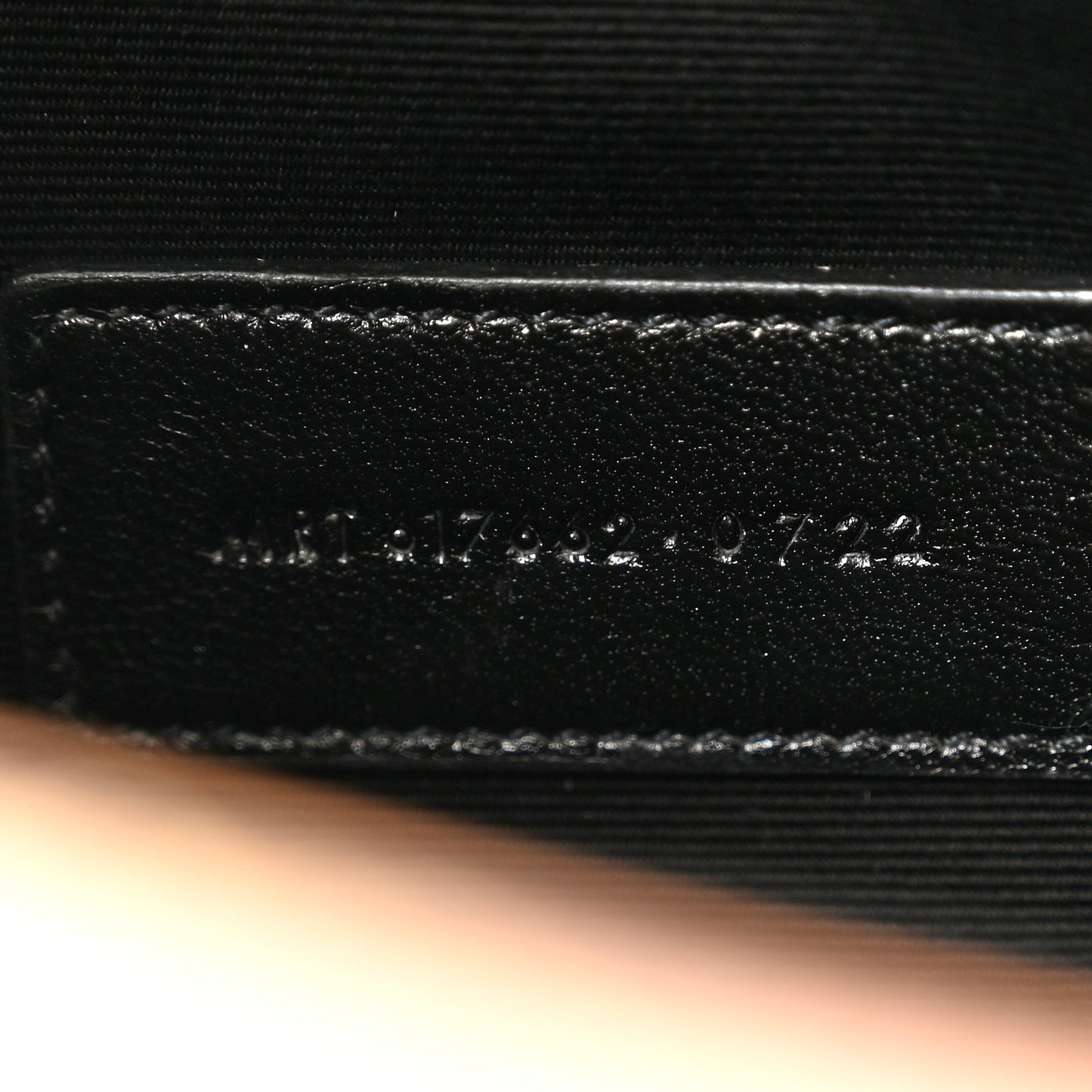 Grain De Poudre Matelasse Chevron Monogram Envelope Clutch Vintage Peach
