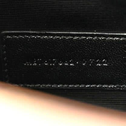 Saint Laurent Grain De Poudre Matelasse Chevron Monogram Envelope Clutch Vintage Peach 7 of 7