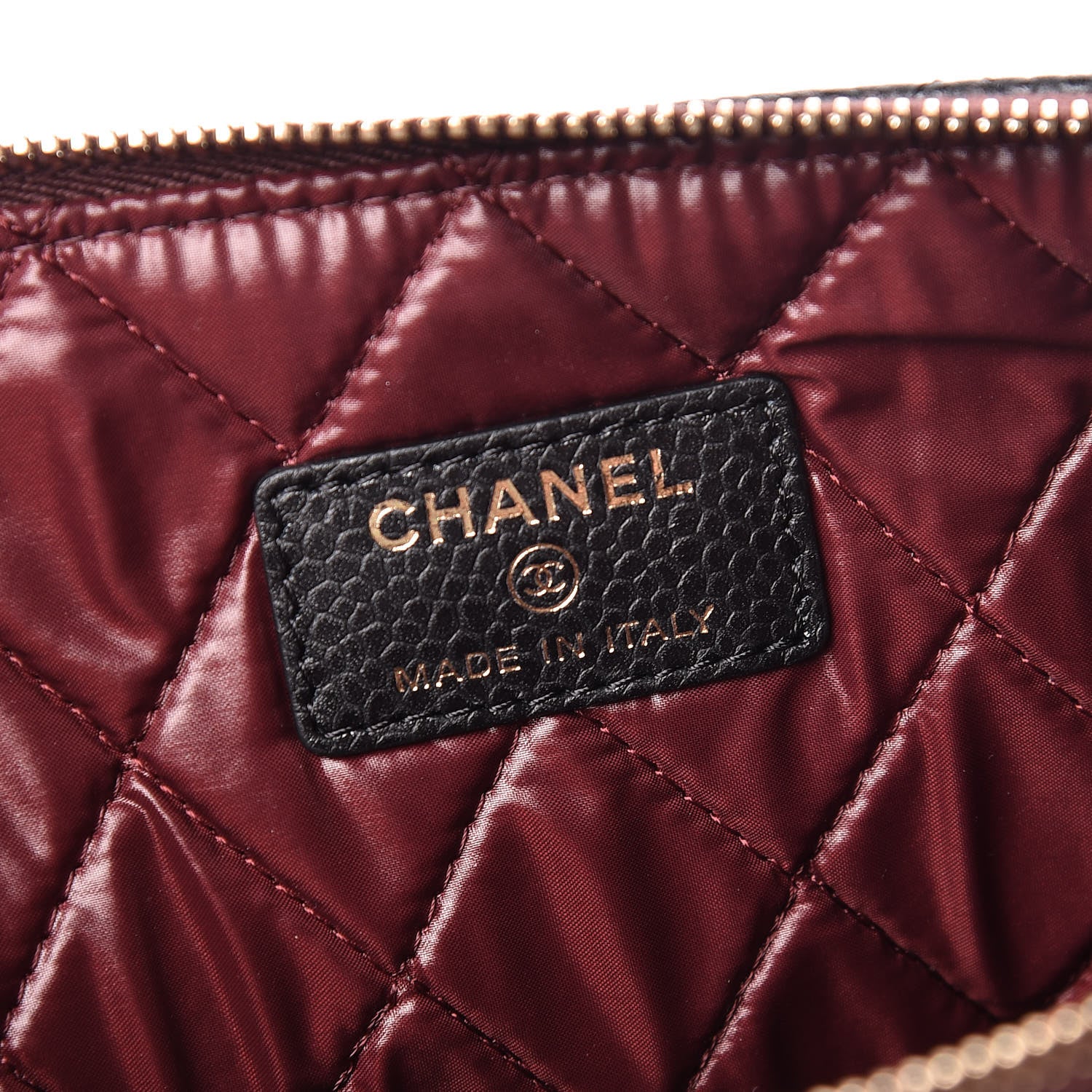 Chanel Caviar Quilted Medium Cosmetic Case Black 6 of 11
