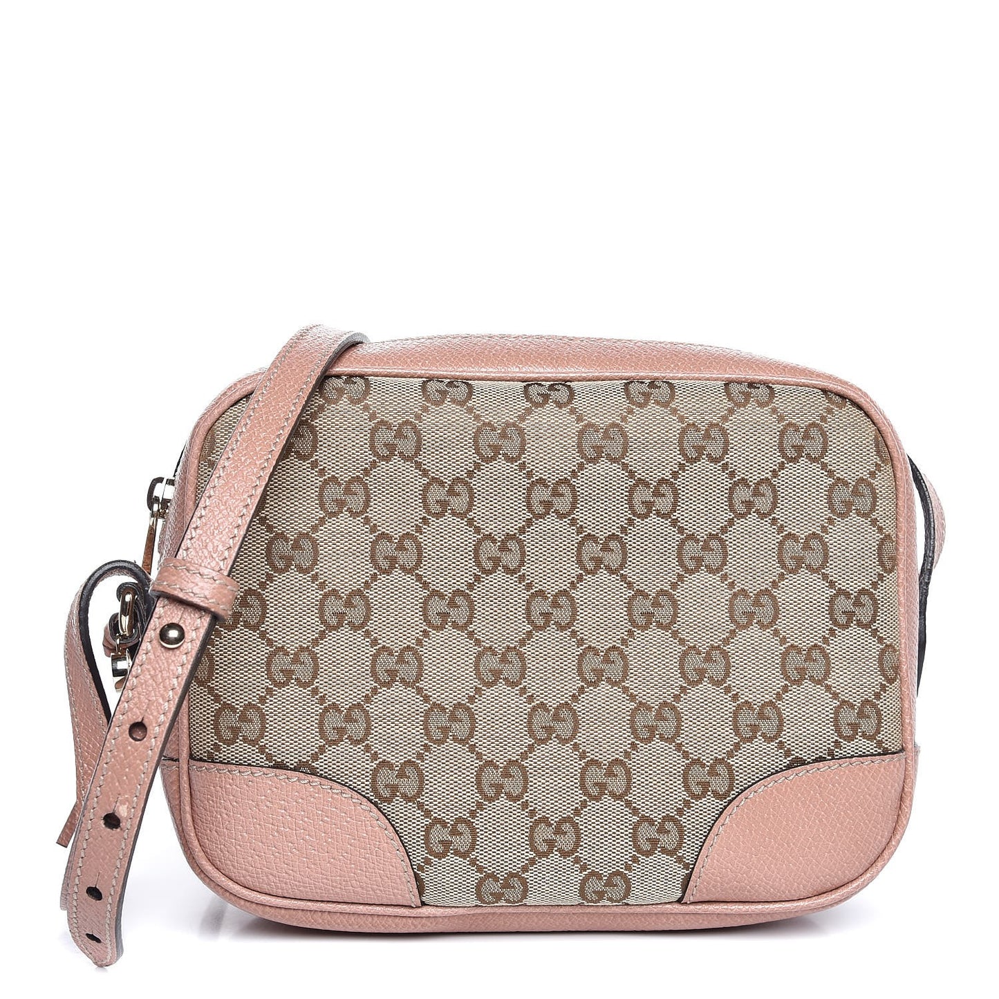 Monogram Mini Bree Messenger Bag Beige Soft Pink