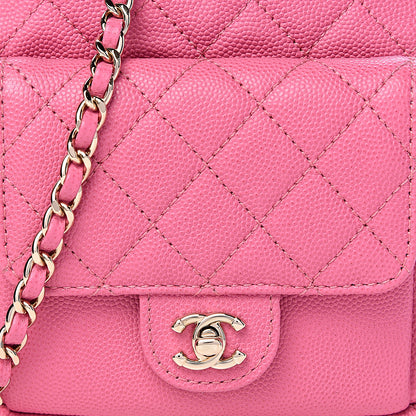 Chanel Caviar Quilted CC Day Camera Case Pink 8 of 10