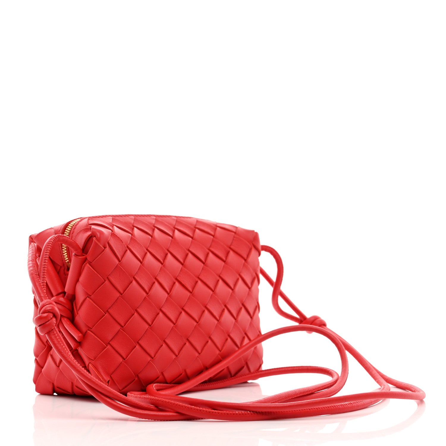 Bottega Veneta Nappa Intrecciato Mini Loop Camera Bag Apple Candy 3 of 9