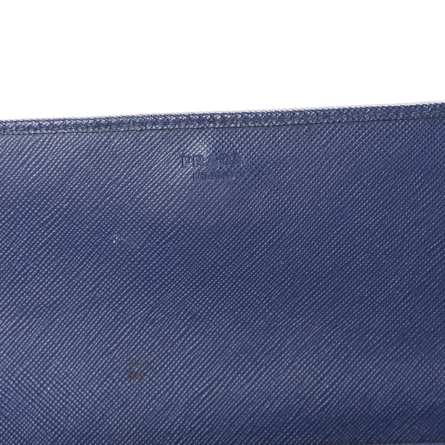 Prada Saffiano Metal Oro Chain Wallet Bleuette 6 of 9