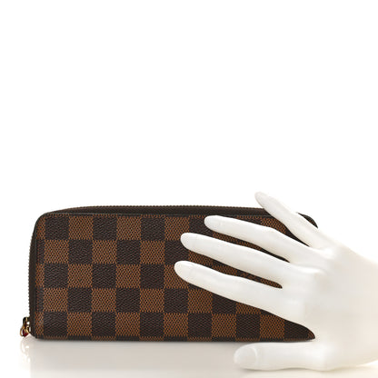 Louis Vuitton Damier Ebene Clemence Wallet Cherry 2 of 8