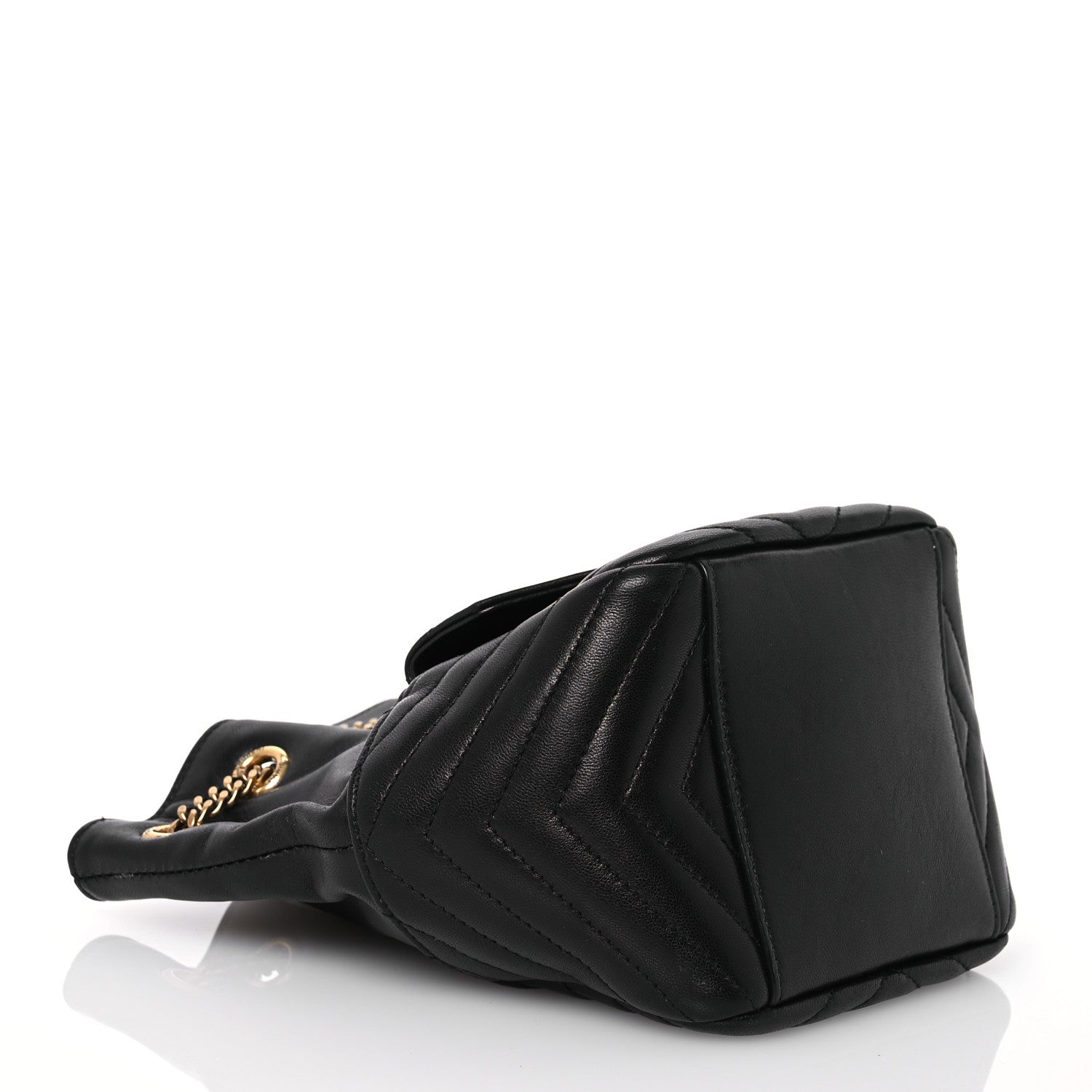 Saint Laurent Lambskin Matelasse Monogram Joe Nano Bucket Bag Black 4 of 13