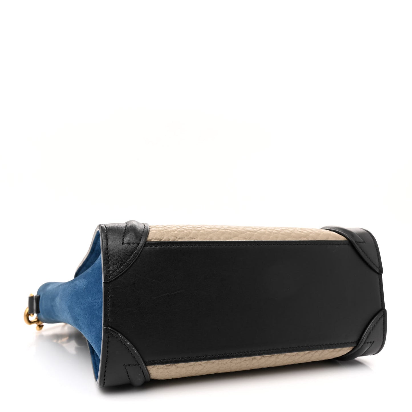 Bullhide Calfskin Nubuck Nano Tri-Color Luggage Light Taupe