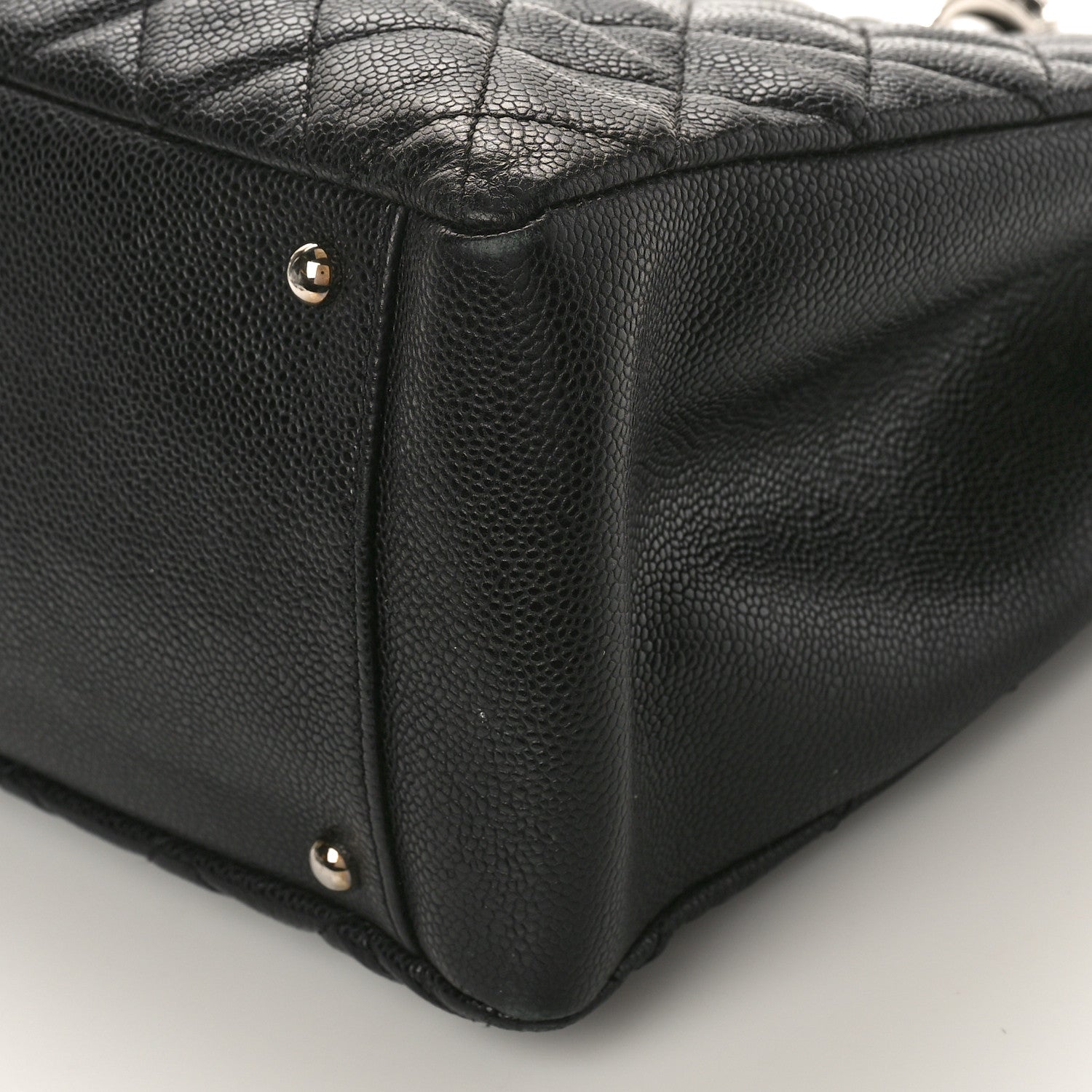 Chanel Caviar Quilted XL Grand Shopping Tote GST Black 9 of 12