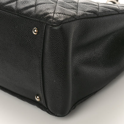 Chanel Caviar Quilted XL Grand Shopping Tote GST Black 9 of 12