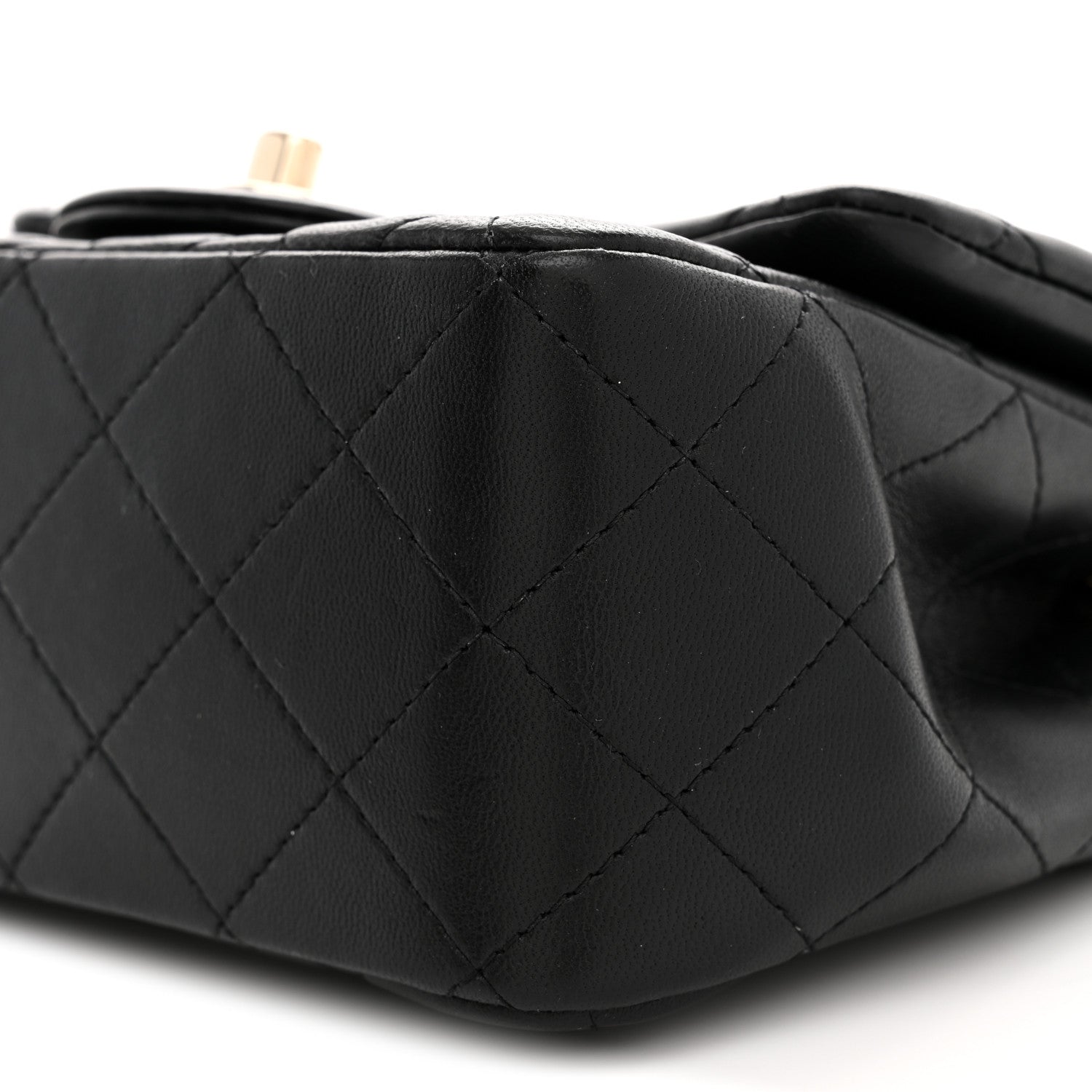 Chanel Lambskin Quilted Mini Square Flap Black 10 of 12
