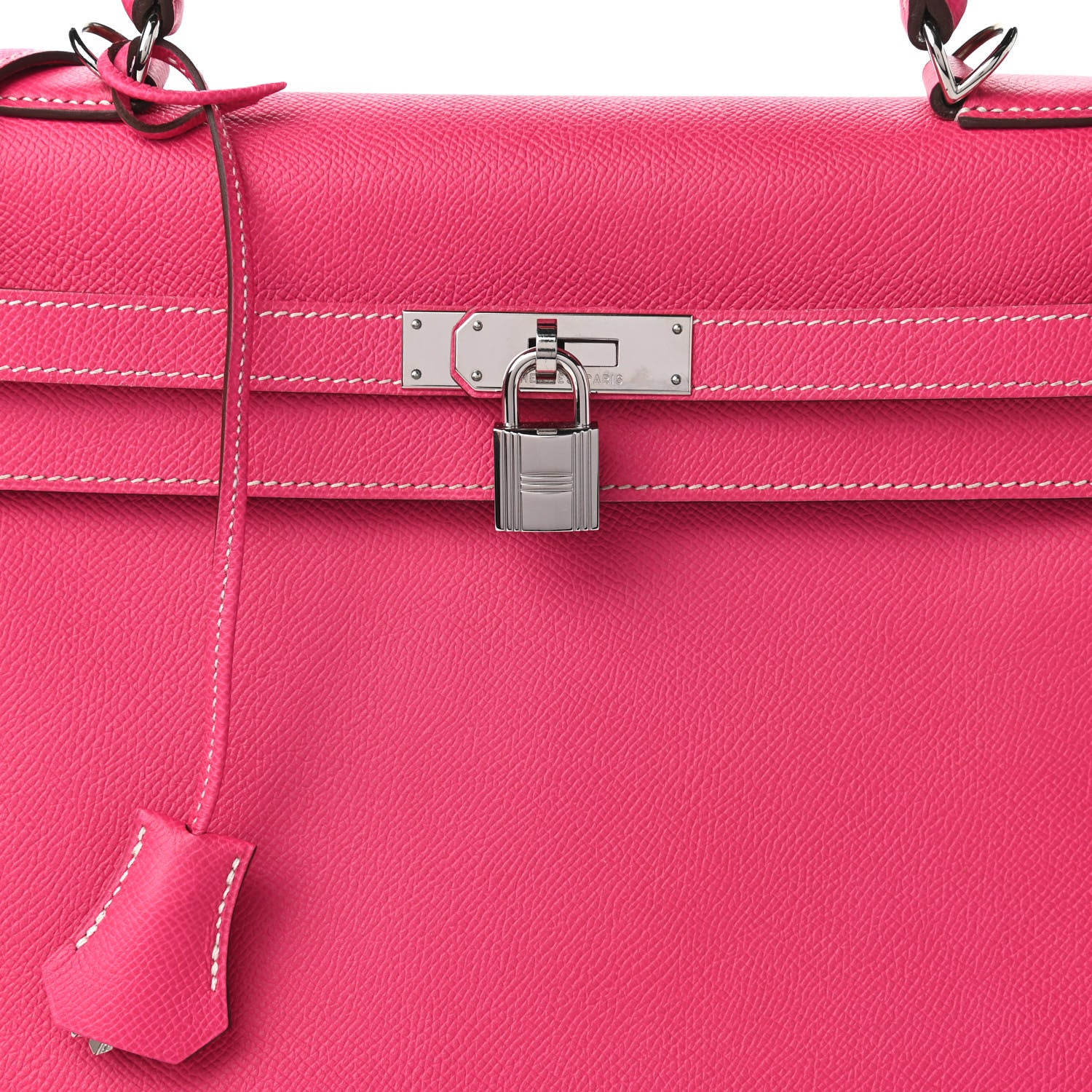 Hermes Epsom Candy Kelly Retourne 35 Rose Tyrien Rubis 10 of 14