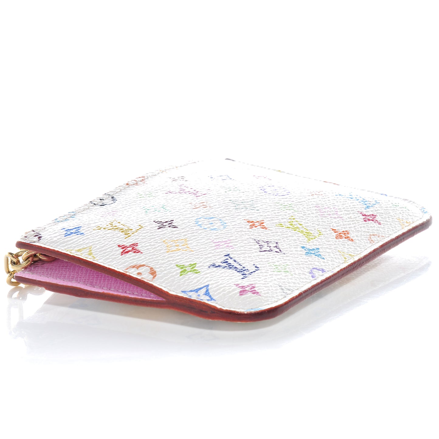 Monogram Multicolor Key Holder White