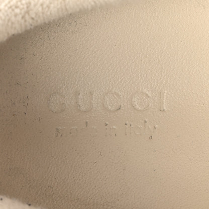 Gucci GG Monogram Nubuck Web Womens Screener Sneakers 35.5 New Sand Dusty Milk Vintage Green 8 of 12