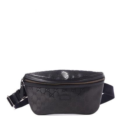 Gucci Imprime Monogram Belt Bag Black 1 of 8