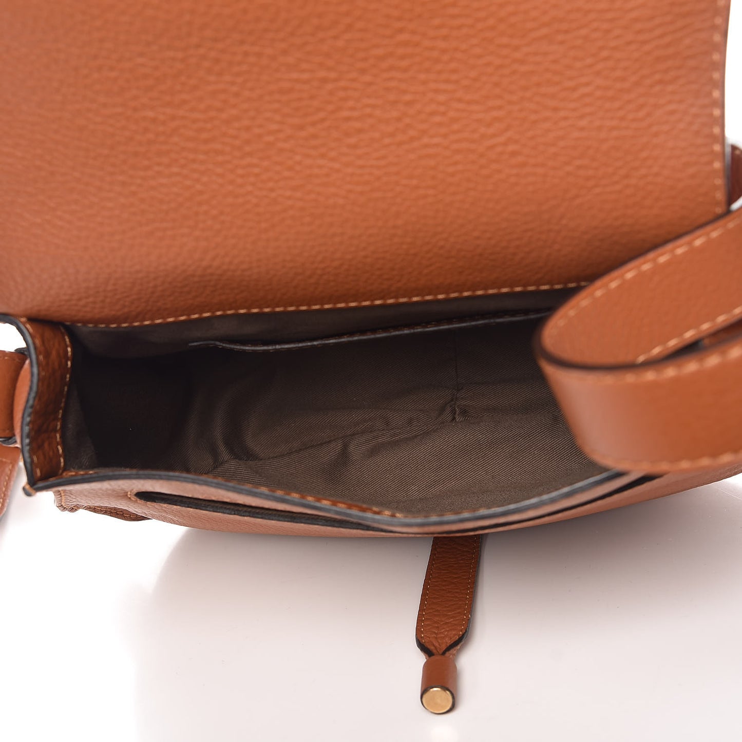 Calfskin Medium Marcie Round Crossbody Bag Tan