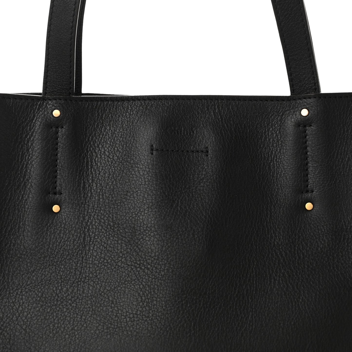 Smooth Calfskin Medium Milo Shopping Tote Black