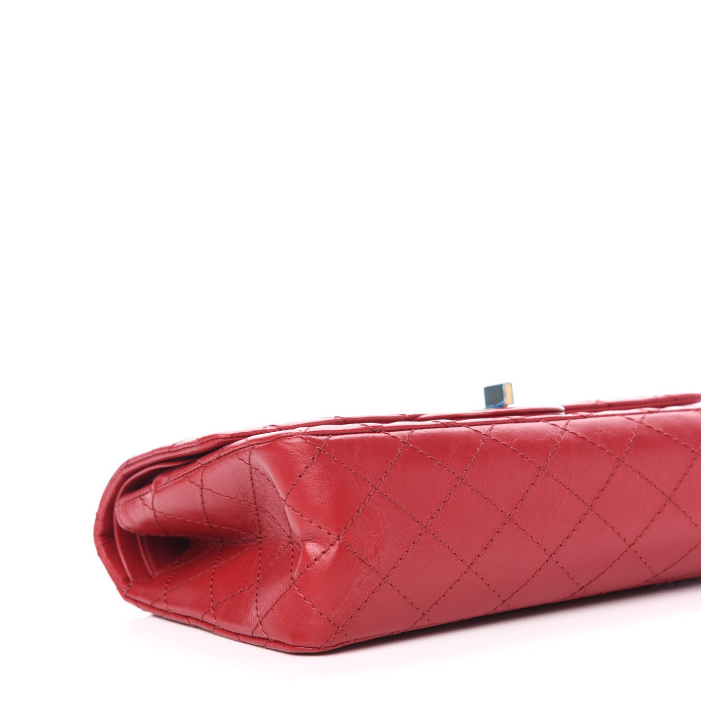 Aged Calfskin Quilted 2.55 Reissue 225 Flap Red